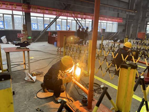 公司舉辦電焊工、電工技術比武