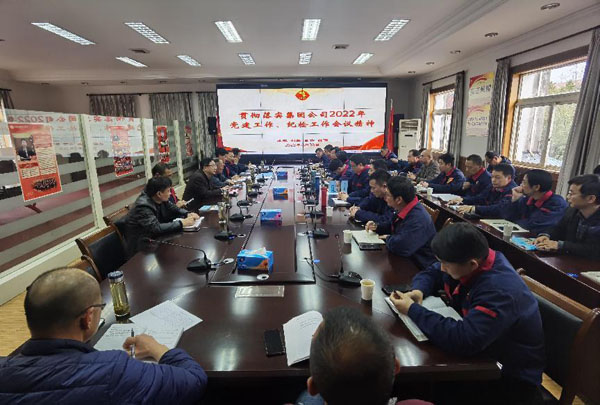 公司召開會(huì)議傳達(dá)集團(tuán)公司黨建工作、紀(jì)檢工作會(huì)議精神